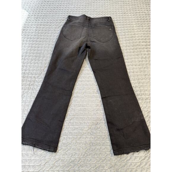 Democracy Jeans Women Size 4 Gray High Rise Cropped Flare Lycra - Picture 2 of 6